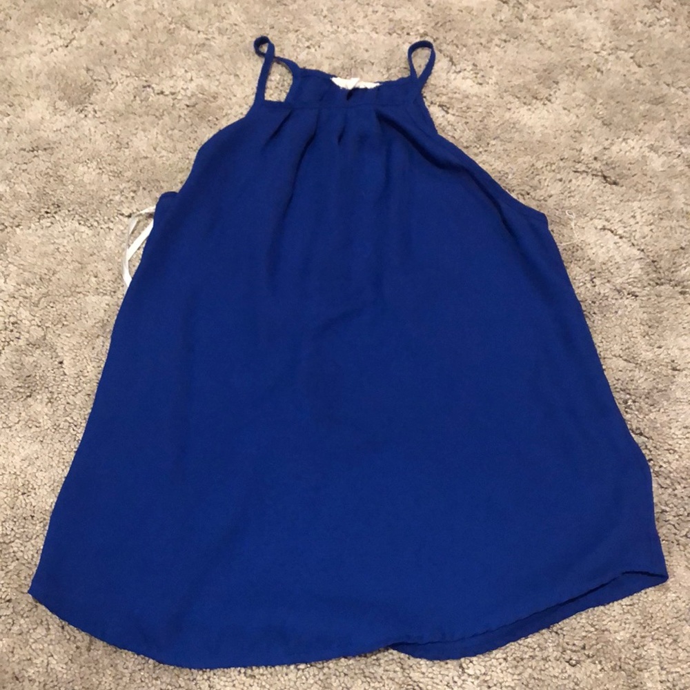 Women’s blue tank top